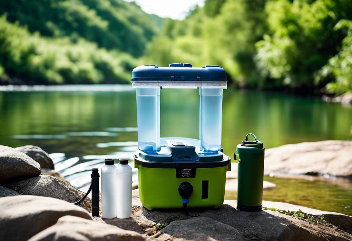 Systèmes de purification d’eau portable pour aventures halieutiques