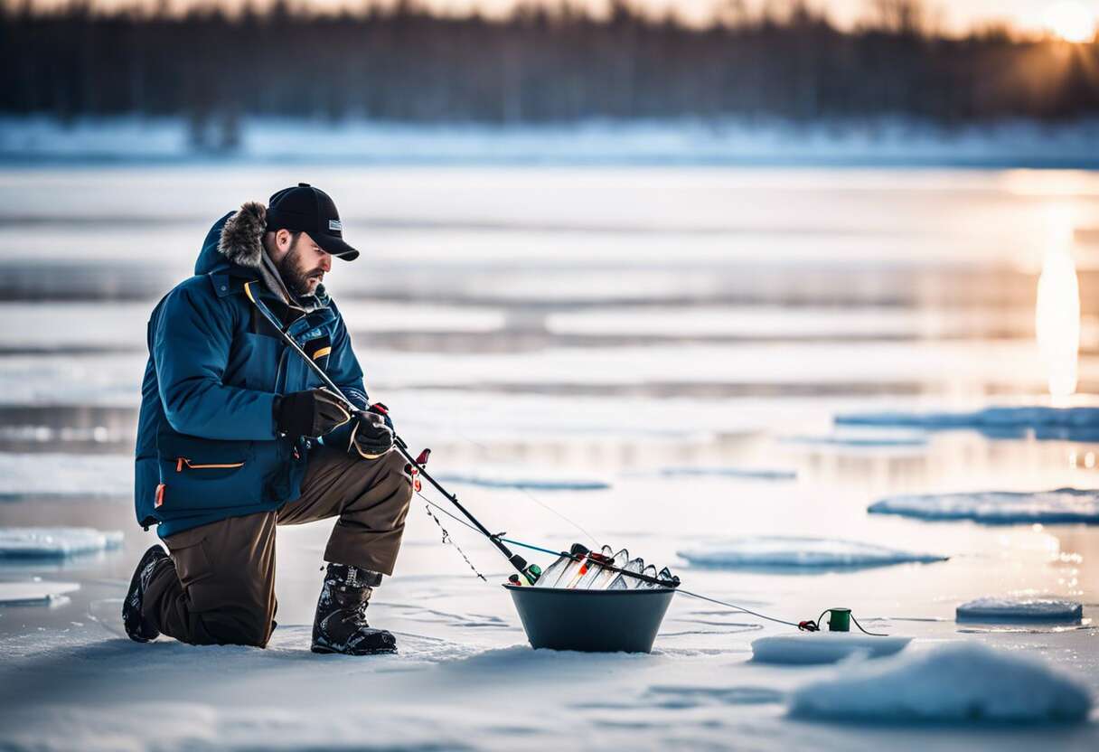 Sécurité et précautions lors d'une pêche sur glace en survie