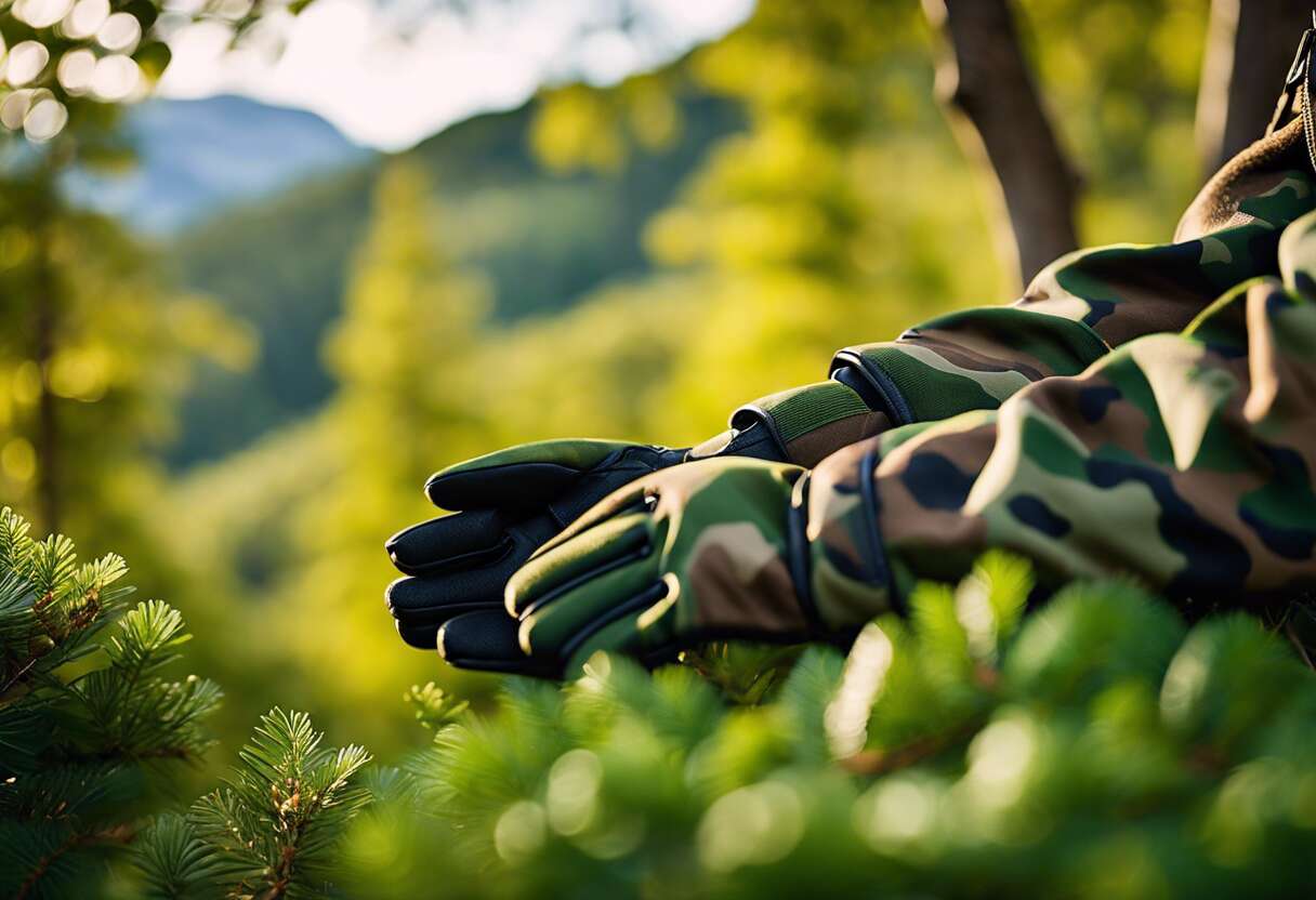 Gants de camouflage : indispensables pour la discrétion en nature