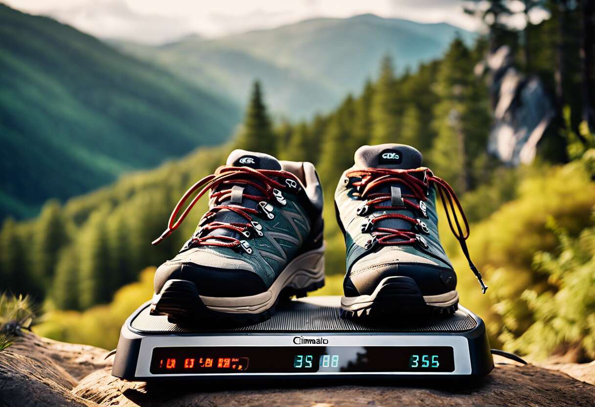 Poids et agilité : l'importance du poids dans le choix des chaussures de rando