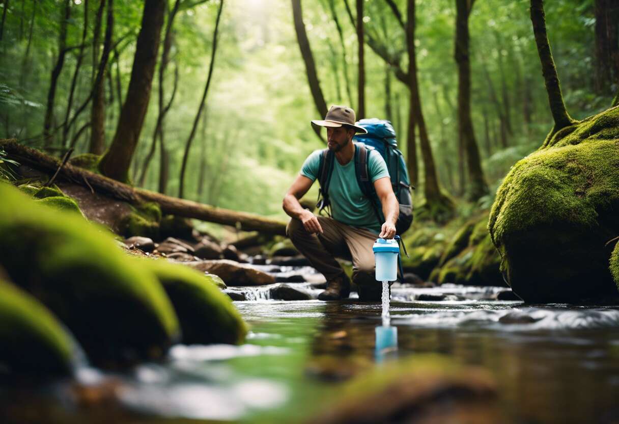 Utilisation pratique du filtre à eau en forêt : mode d'emploi