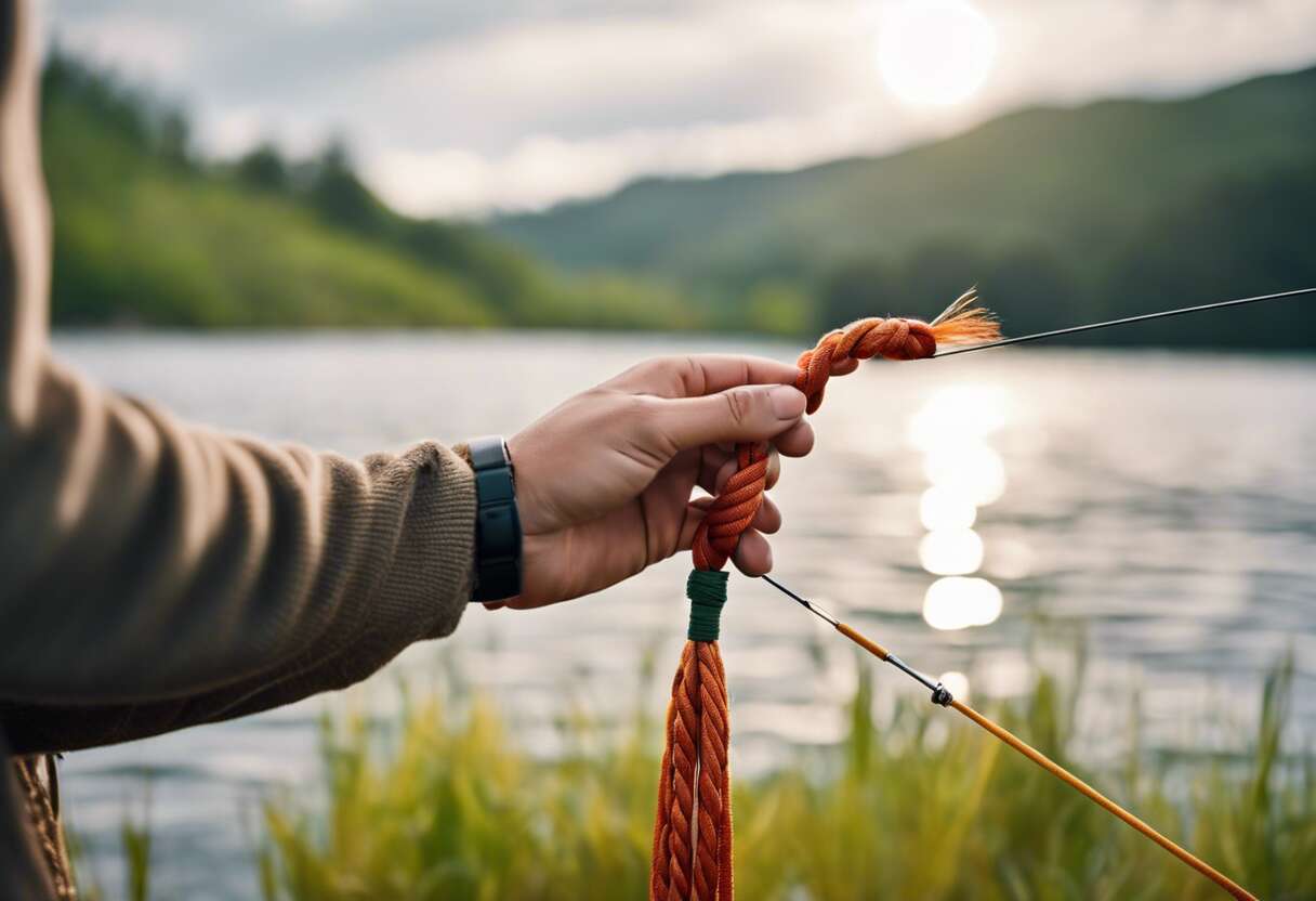 Le noeud simple : base de la pêche en milieu sauvage
