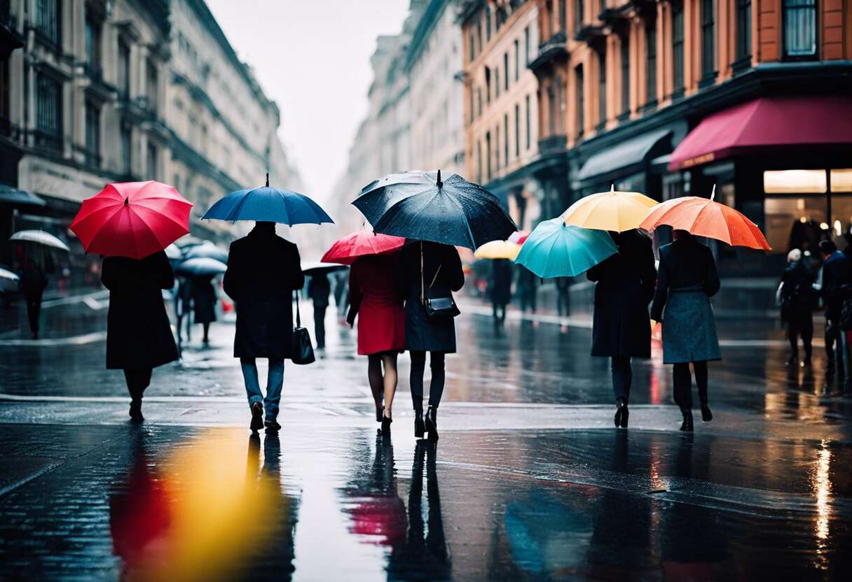 Choix de parapluies chics : l'accessoire tendance contre la pluie