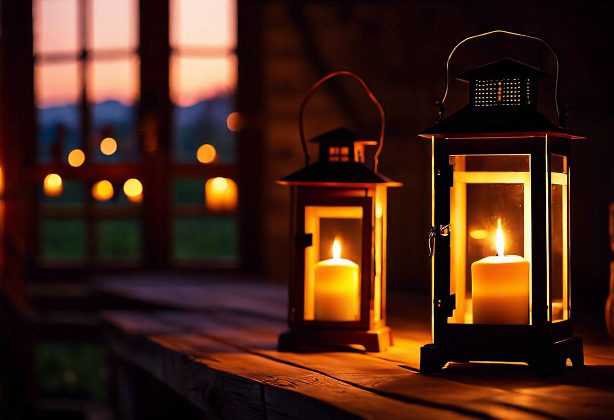 Solutions nomades : les lanternes à led et bougies pour une illumination autonome
