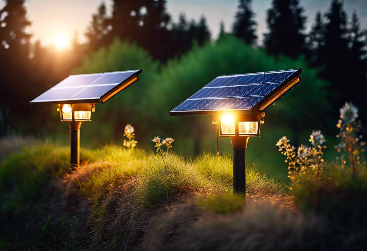 éclairage solaire : panneaux et lampes pour une solution durable