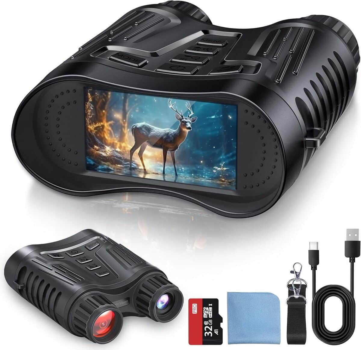 Test des jumelles de vision nocturne 4K - zoom 8x et grand รฉcran