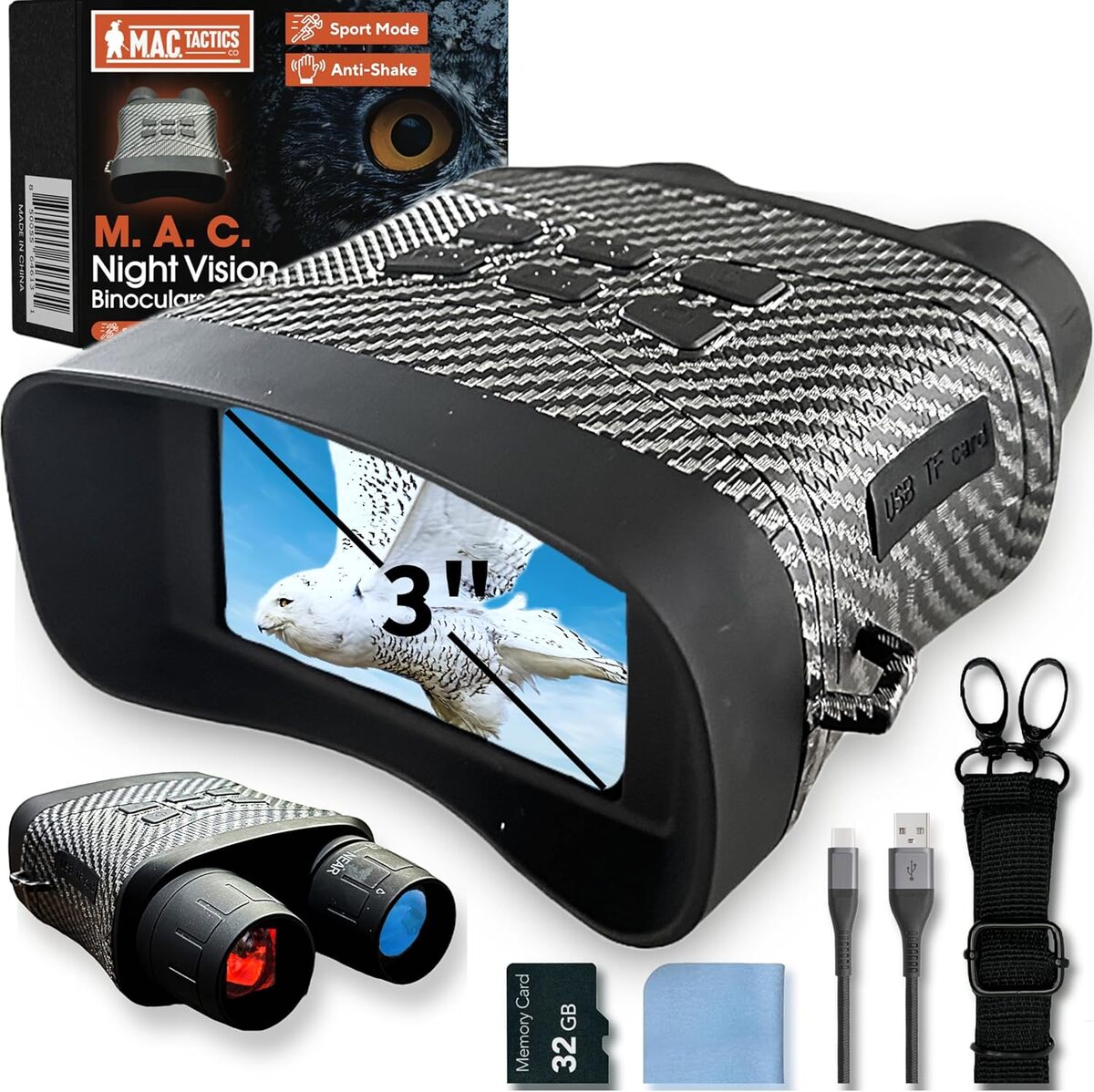 Test des lunettes M.A.C : jumelles de vision nocturne 4K
