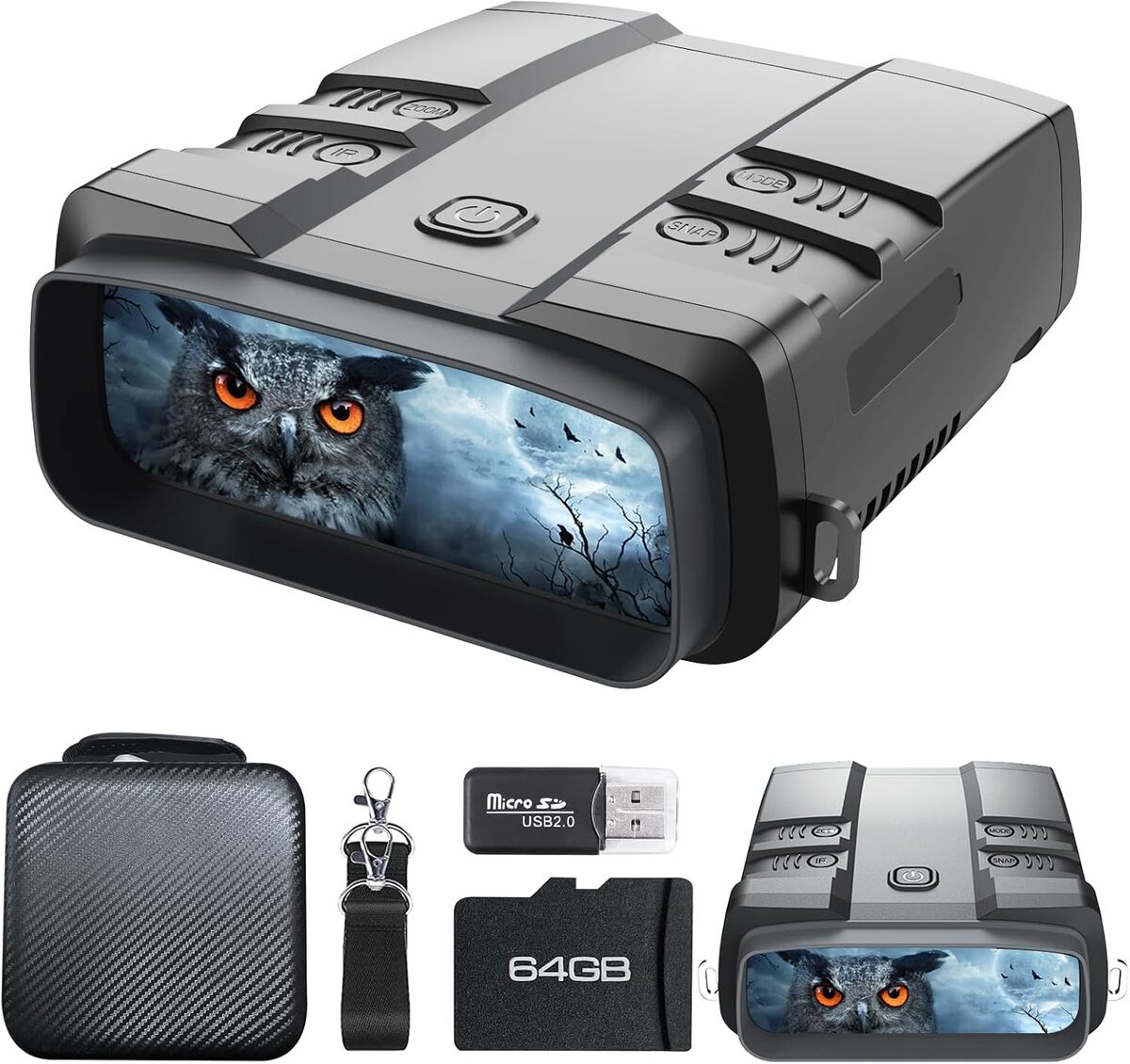 Test jumelles numรฉriques VABSCE : vision nocturne 4K performante