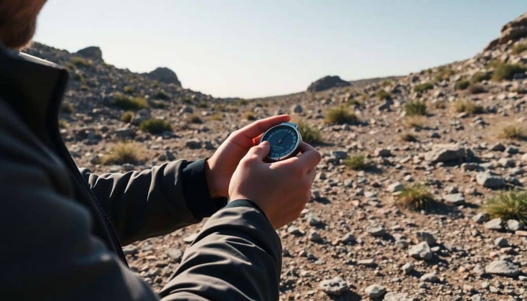 Apprendre à s'orienter avec un clinomètre en terrain accidenté