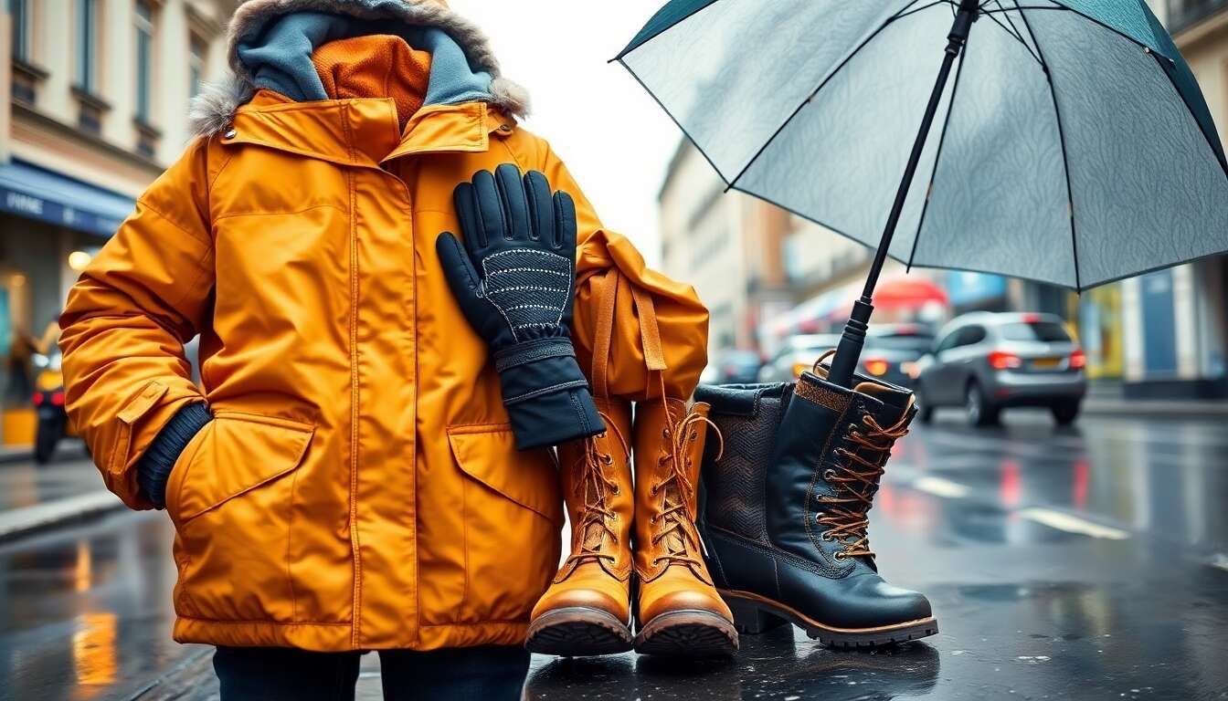 Protections contre les intemp&eacute;ries : rester au sec et au chaud