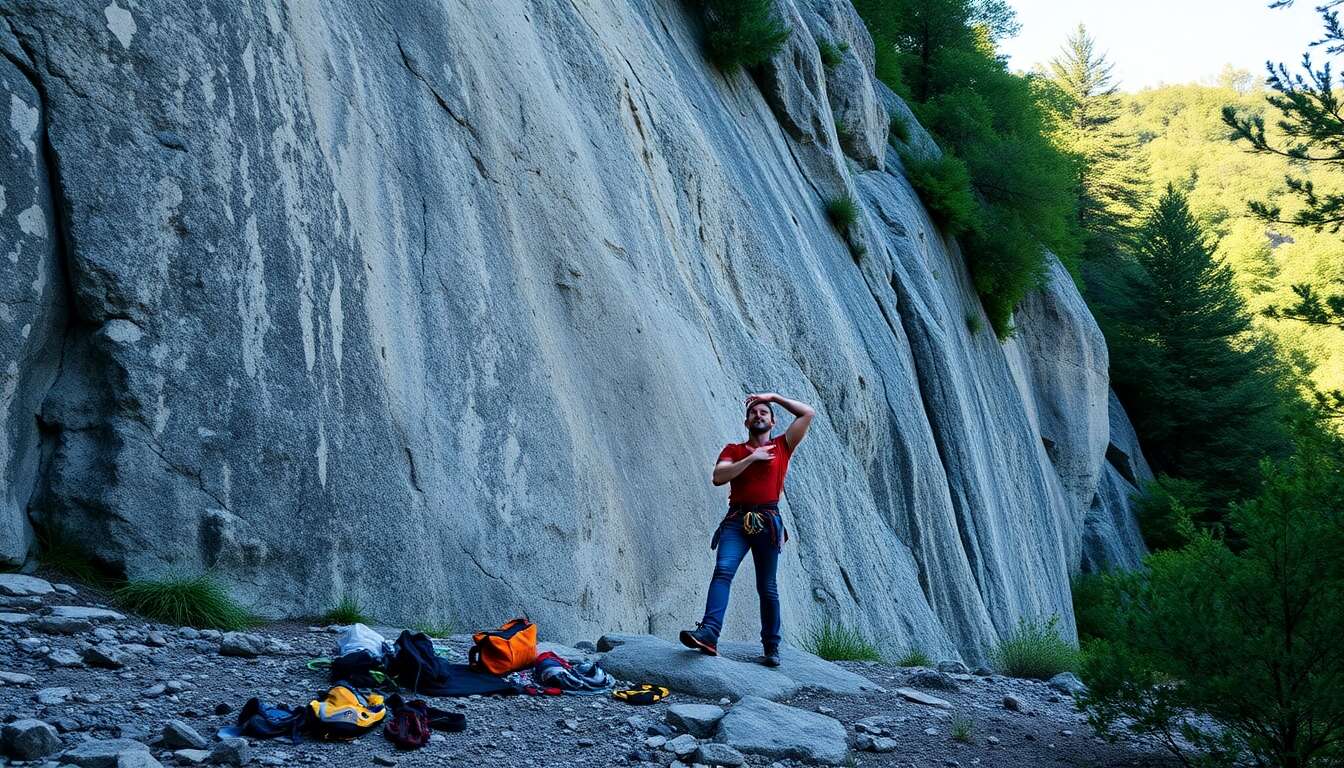 Adapter son &eacute;chauffement pour l'escalade en falaise