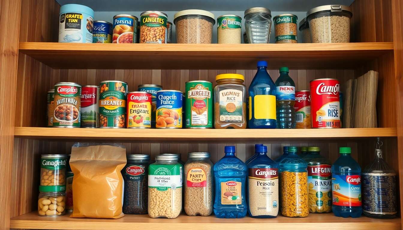 Les conserves et aliments non p&eacute;rissables