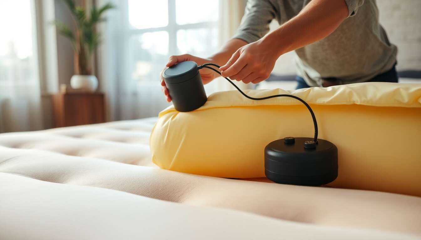 Pr&eacute;parer le matelas pour le gonflage