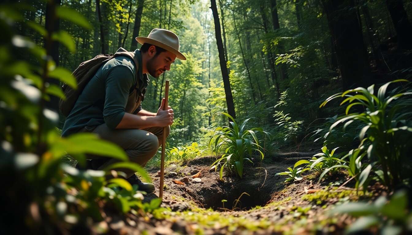 Trouver des poches d'eau souterraines : techniques de détection primitive