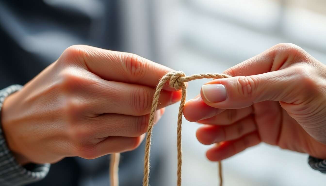 Comment faire un nลud avec deux ficelles : guide pratique et astuces