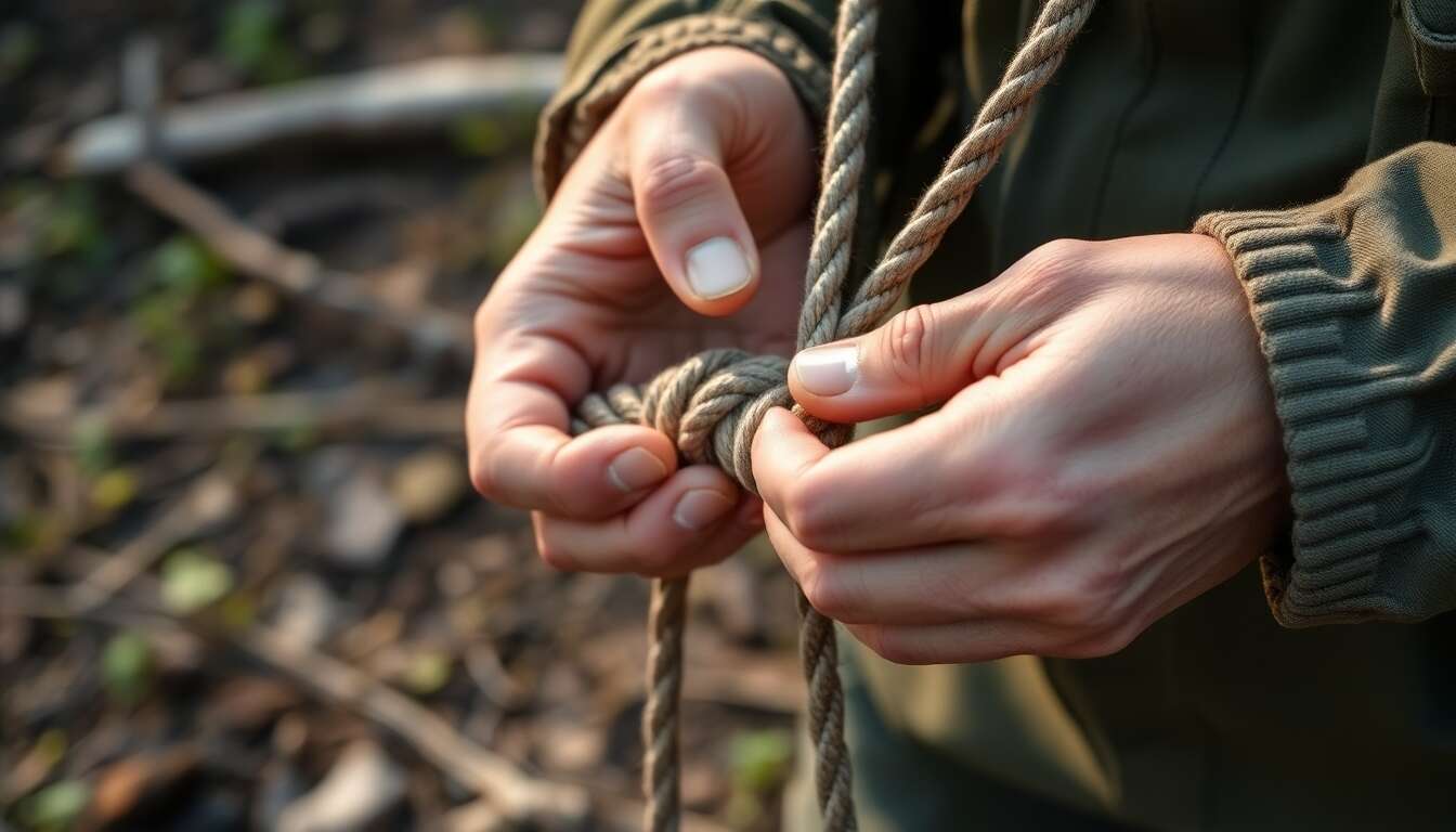 Applications pratiques des n&oelig;uds en ext&eacute;rieur