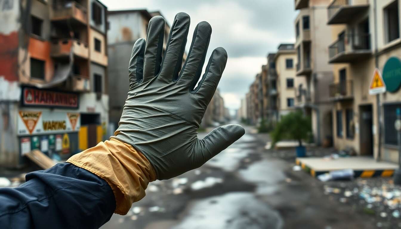Survivre en zones contaminées : utilité des gants étanches