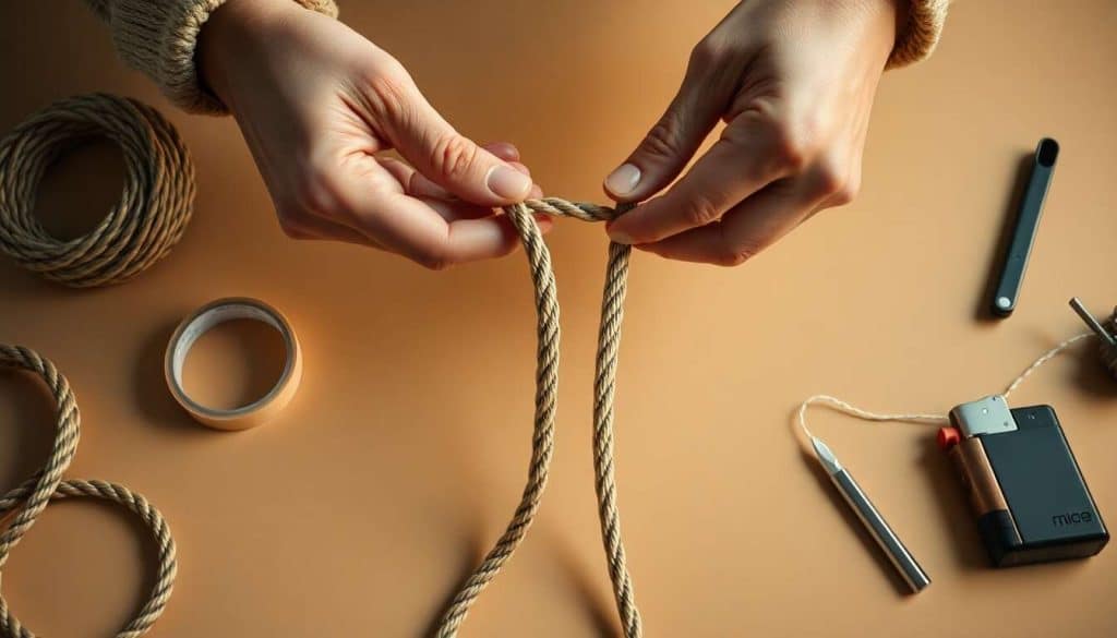 Comment raccorder deux cordages : guide pratique et astuces