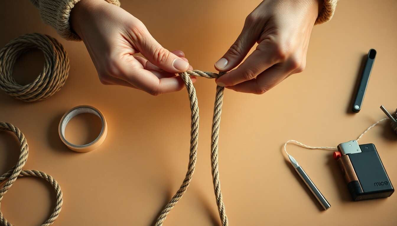 Comment raccorder deux cordages : guide pratique et astuces