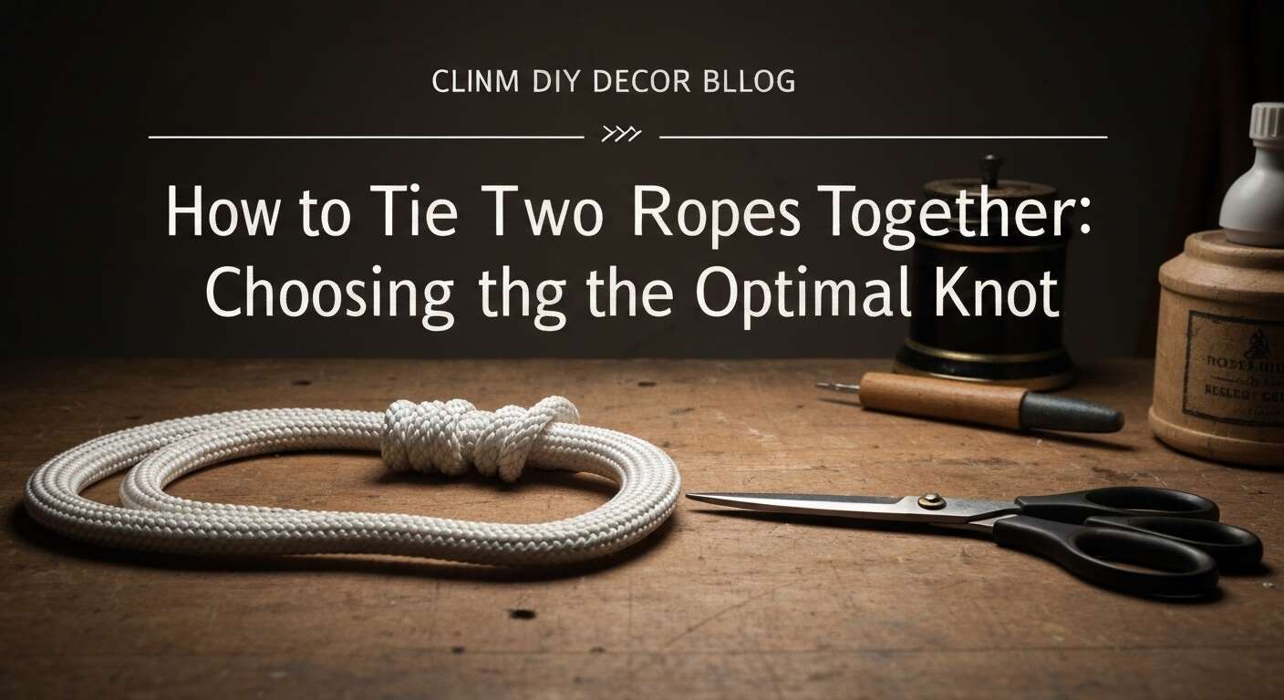 Comment attacher deux cordes ensemble : choix du nœud optimal