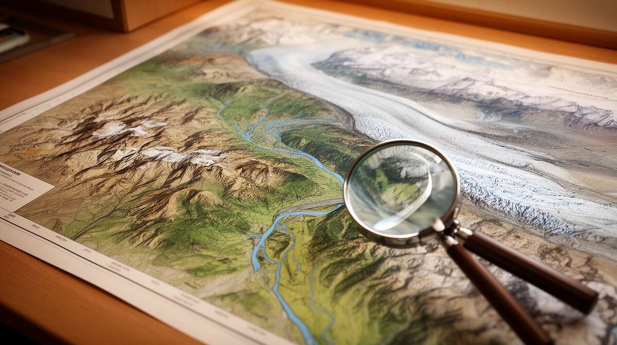 Rep&eacute;rer les &eacute;l&eacute;ments naturels : rivi&egrave;res et glaciers