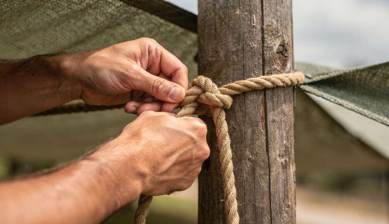 Le n&oelig;ud de cabestan : simple et rapide