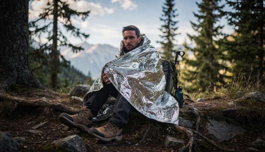 Comment utiliser une couverture de survie en cas d'accidents en plein air