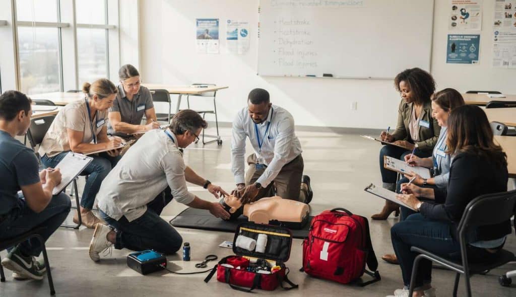 Formation aux premiers secours spécialisée en urgences climatiques