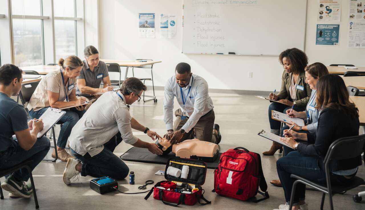 Formation aux premiers secours spécialisée en urgences climatiques