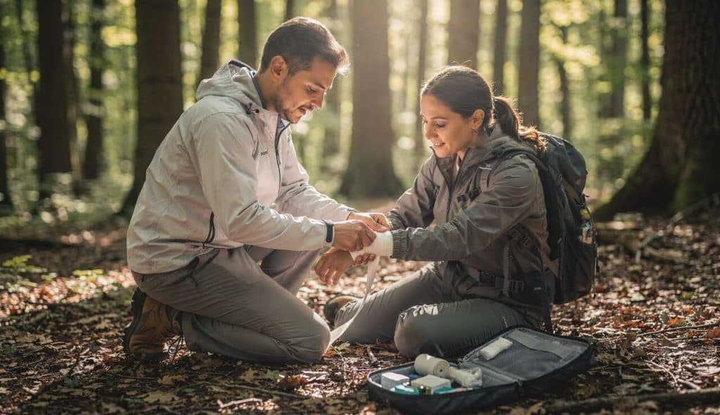 Premiers secours en milieu sauvage : maîtriser le bandage compressif