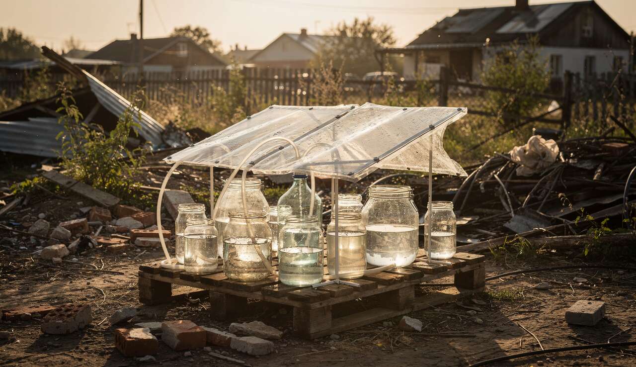 Distillation solaire : m&eacute;thode artisanale et &eacute;cologique